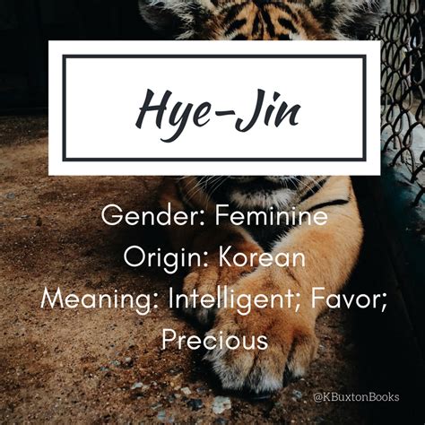 hye-jin name meaning